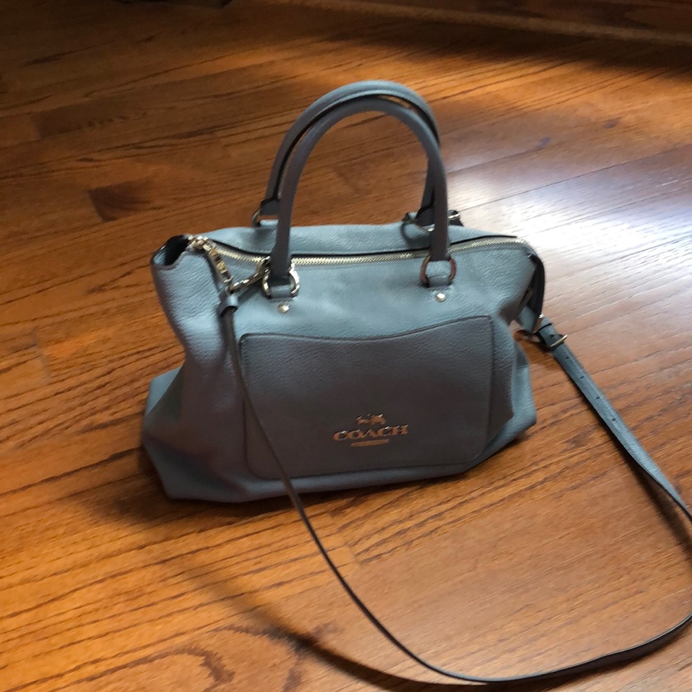 Coach satchel large baby-blue
